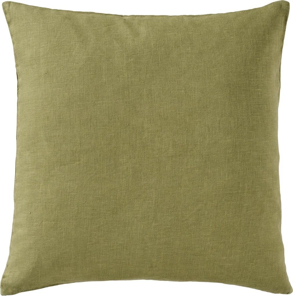 Ib Laursen Ľanová obliečka na vankúš Herbal Green 50 × 50 cm