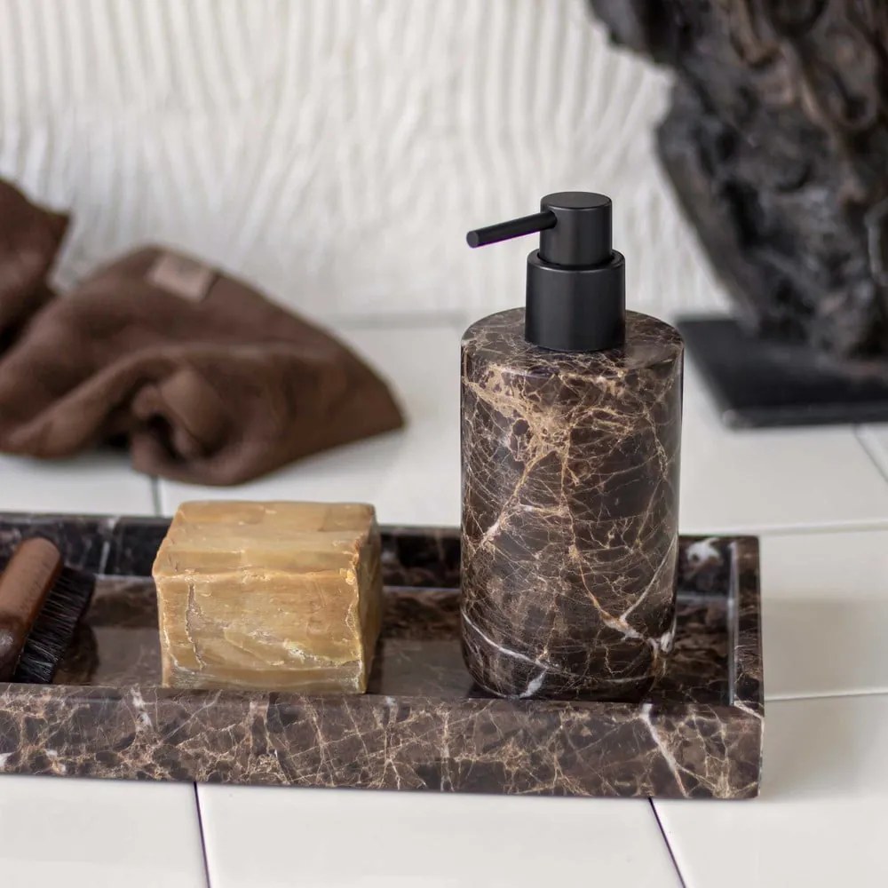 Hnedý mramorový dávkovač mydla 200 ml Marble - Mette Ditmer Denmark