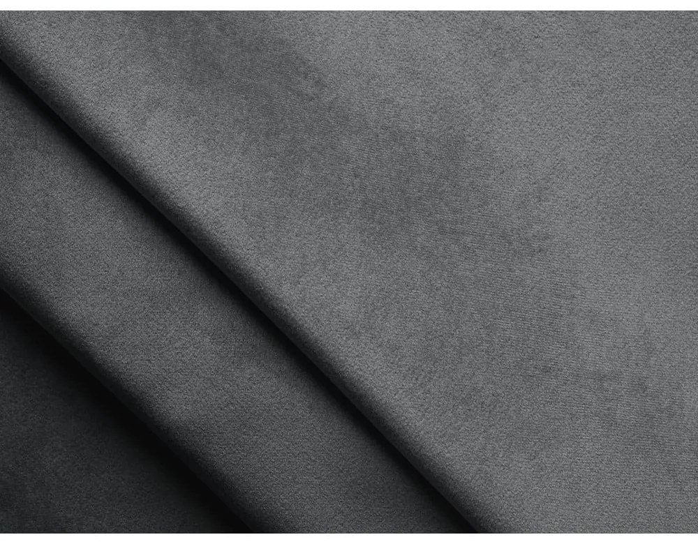 Tmavosivá čalúnená dvojlôžková posteľ s úložným priestorom s roštom 140x200 cm Hauke – Makamii