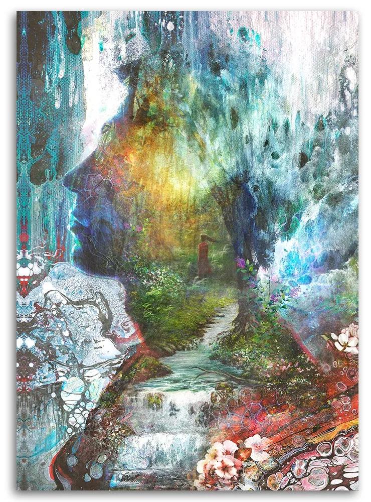 Gario Obraz na plátne Magická postava v lese - Barrett Biggers Rozmery: 40 x 60 cm