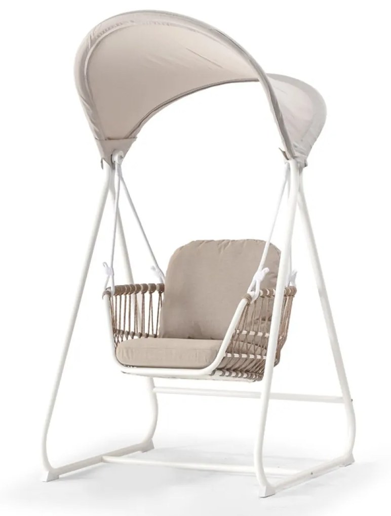 BARI hojdacie kreslo white