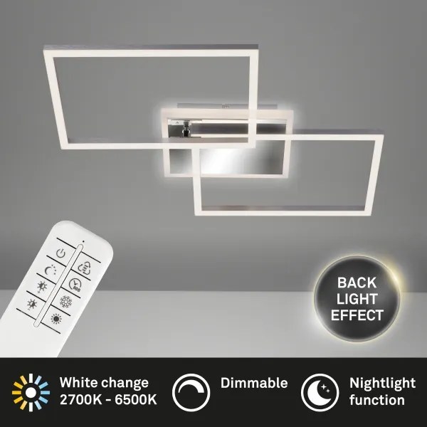 Brilo - LED Stmievateľný prisadený luster FRAME 2xLED/20W/230V 2700-6500 + DO