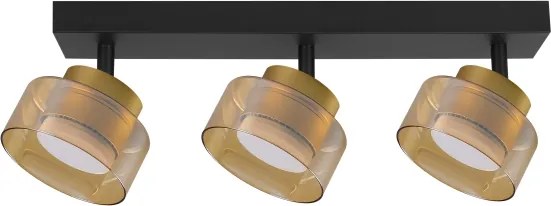 BRILAGI - LED Bodové svietidlo AURA LUX 3xGX53/30W/230V čierna/zlatá
