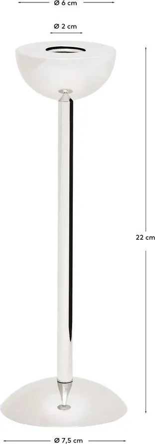 Kovový svietnik Nirela – Kave Home