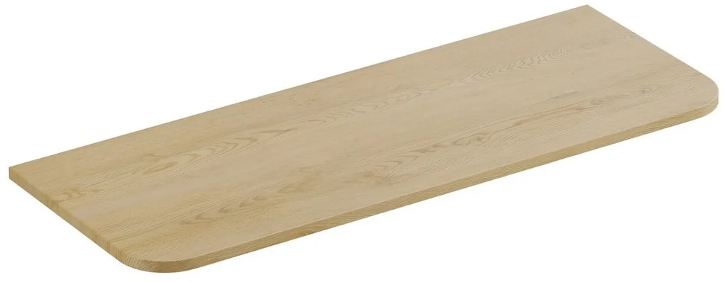 Kúpeľňová zostava Ovalia s doskou, umývadlom a skrinkami 120 cm dub Cremona