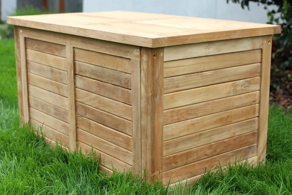 Záhradná drevená truhla I. na podušky 100 cm
