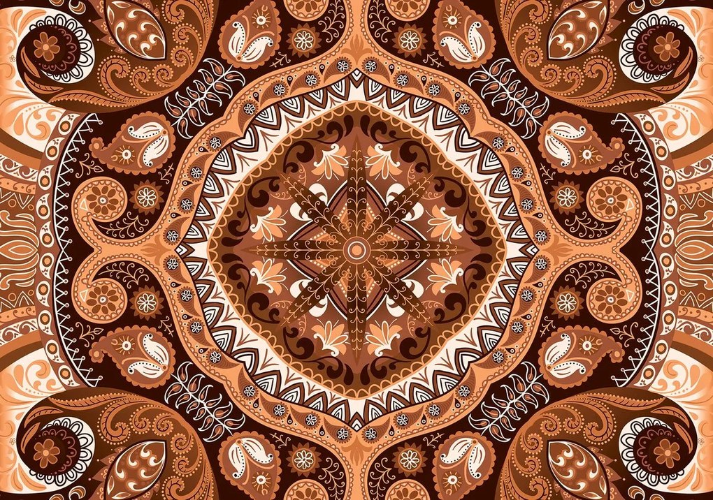 Fototapeta - Hnedá mozaika (152,5x104 cm)