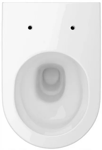 Cersanit Inverto závesná wc misa StreamOn 52 x 35,5 cm + pomaly-padajúce sedátko Slim SC, Biela, S701-419