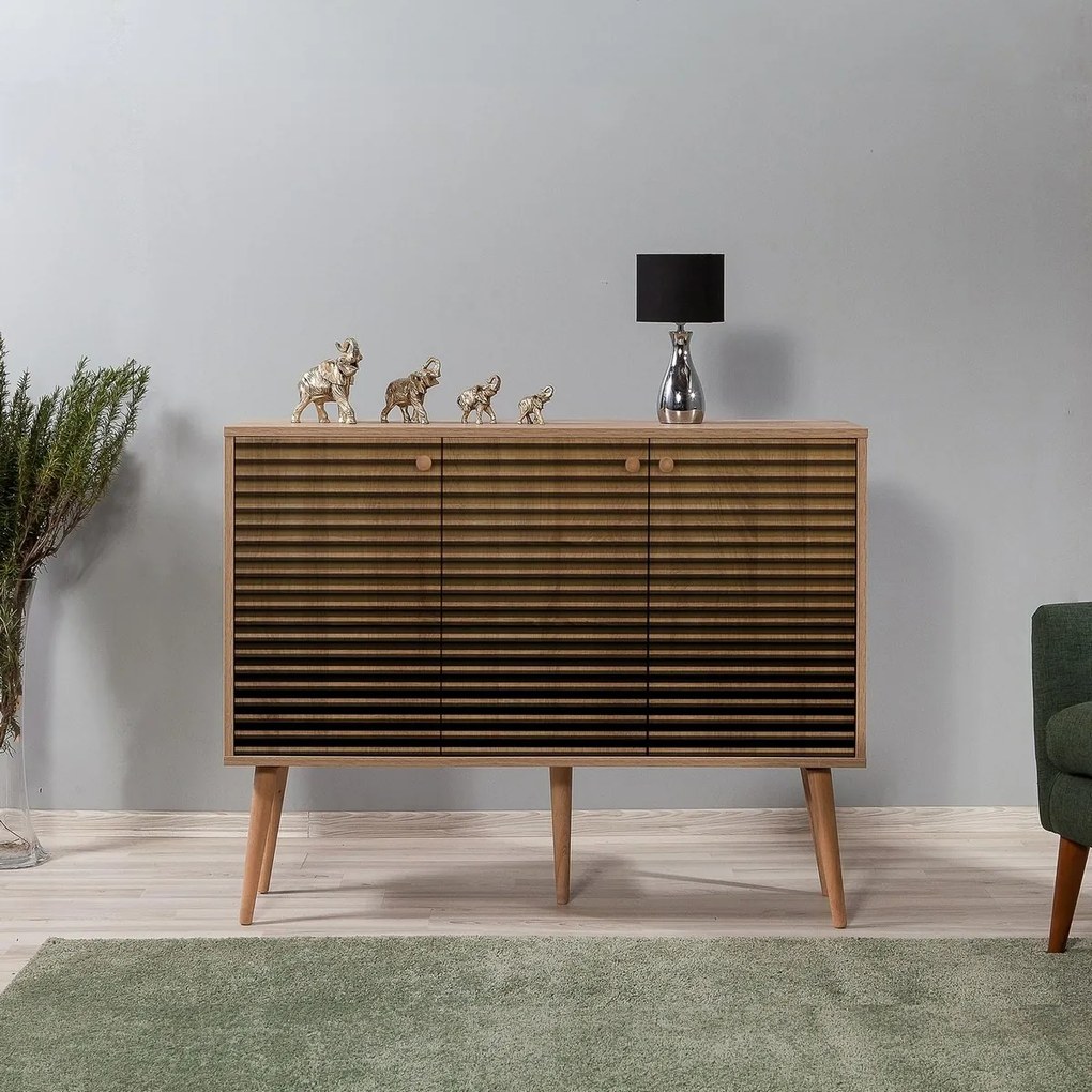 Skrinka Mega Stripes Sonoma Oak