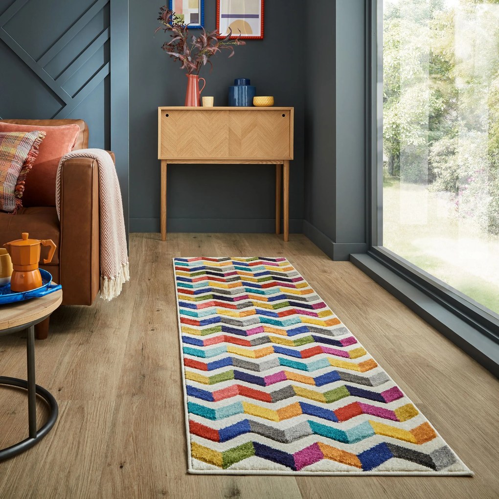 Behúň Spectrum Bolero Multi, 66x300, viacfarebná, chodba / predsieň, Flair Rugs