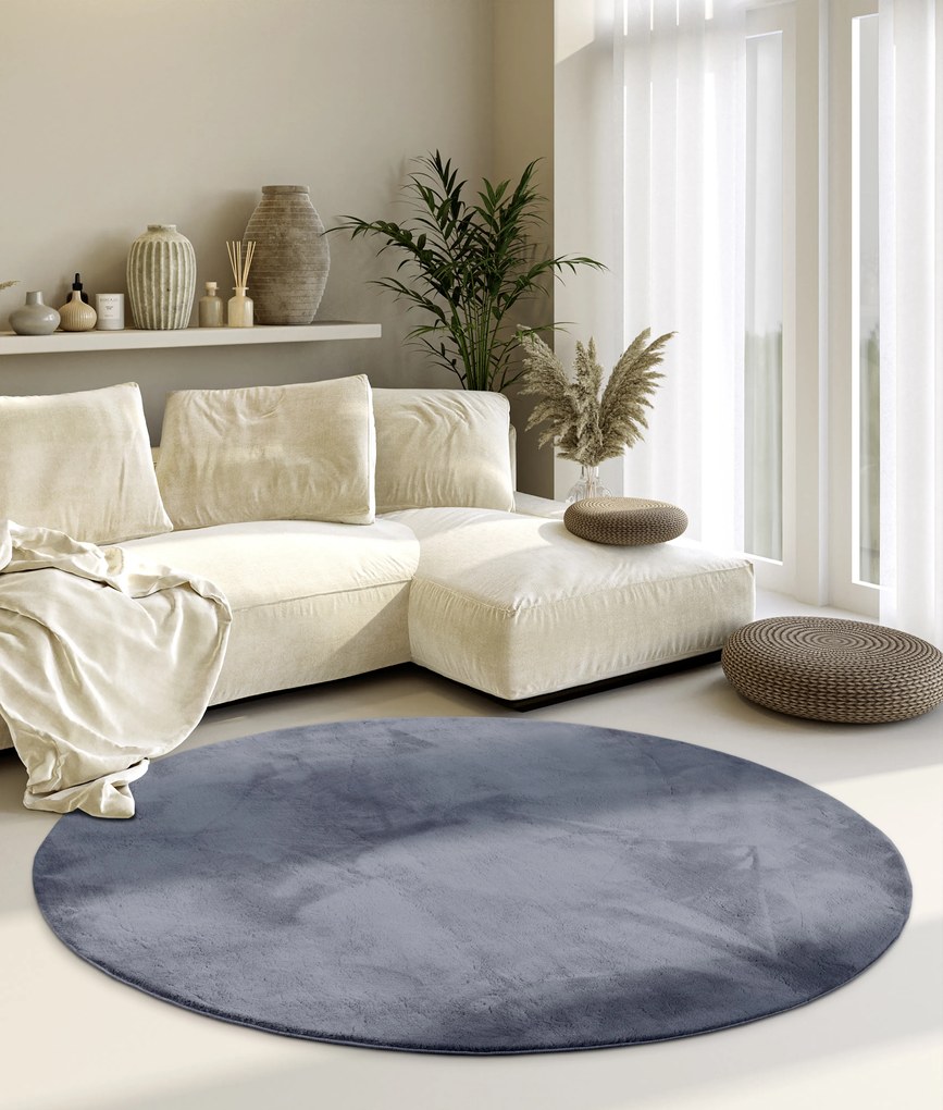 Villeroy & Boch, Kusový koberec Villeroy & Boch 106162 Grey kruh, 200x200 (priemer) kruh, šedá, obývacia izba