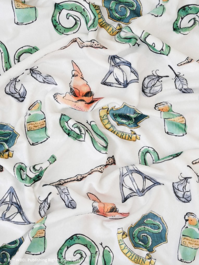 Deka mikroplyš Harry Potter 150 × 200 cm - Slizolin