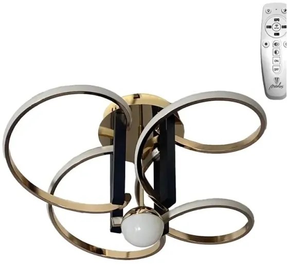 LED Stmievateľný prisadený luster LED/80W/230V 3000-6500K + diaľkové ovládanie