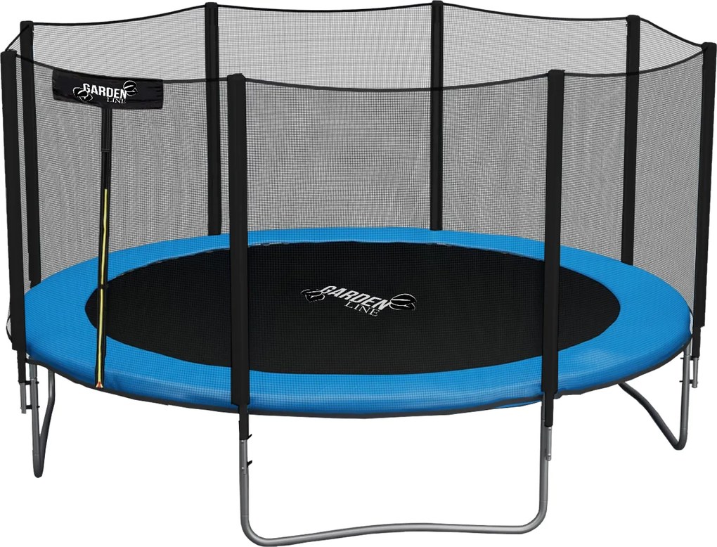 Garden Line 12FT 374 CM TRAMPOLÍNA S REBRÍKOM A BEZPEČNOSTNOU SIETOU *9887
