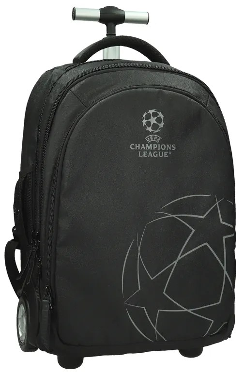 Školská taška koliesková UEFA Black 531417