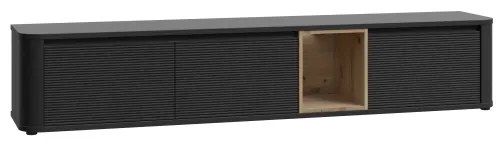 Televízny stolík INAR čierna/hnedá