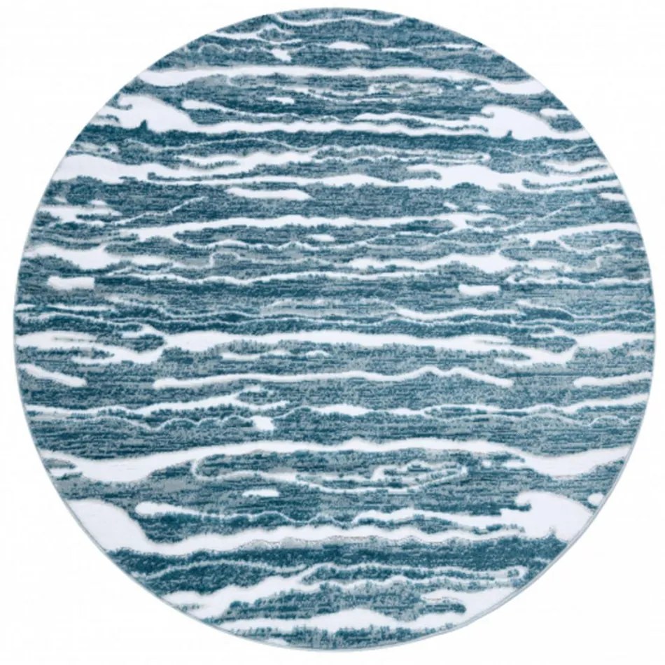Kusový koberec Daryl modrý kruh 100cm
