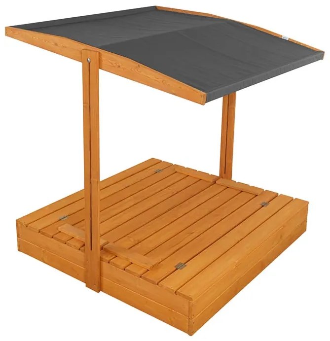 ATMOWOOD Drevené pieskovisko so strieškou a lavičkami