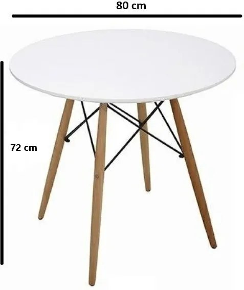 Ekspand Okrúhly stôl ANELLO 80 cm