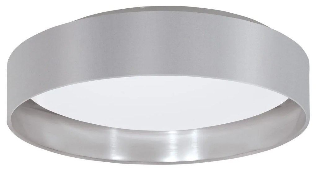EGLO LED prisadené stropné osvetlenie MASERLO 2, 24W, teplá biela, 38cm, okrúhle, šedostrieborné