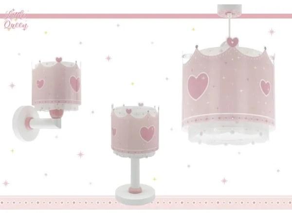 Dalber 61109 - Detské nástenné svietidlo LITTLE QUEEN 1xE27/60W/230V