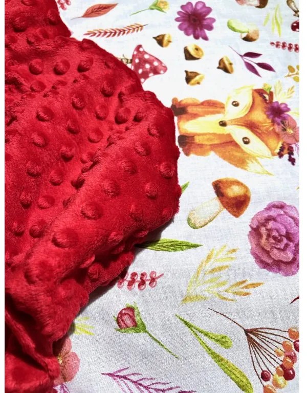 INTERMEDIC SK Deka Farebná Líška/minky červená 60x70 cm