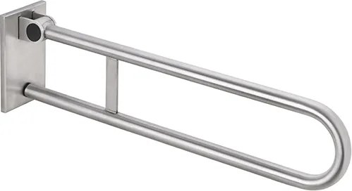 Bemeta Design HELP: Madlo, 813 mm, v tvare U, sklopné, odnímateľné, s aretáciou, s krytkou, nerez, mat - 301507835