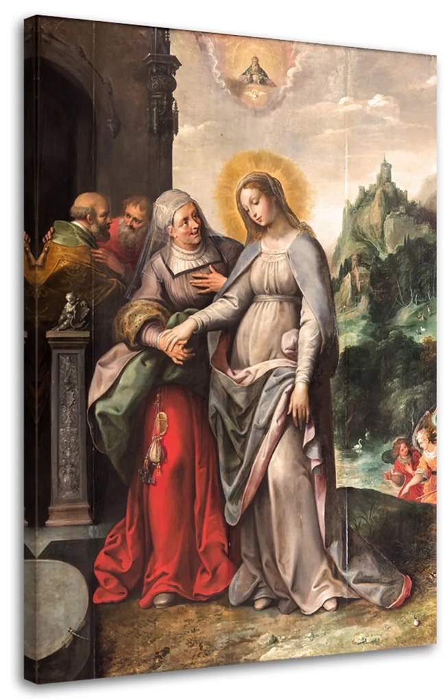 Obraz na plátně Navštívení svaté Alžběty - 60x90 cm