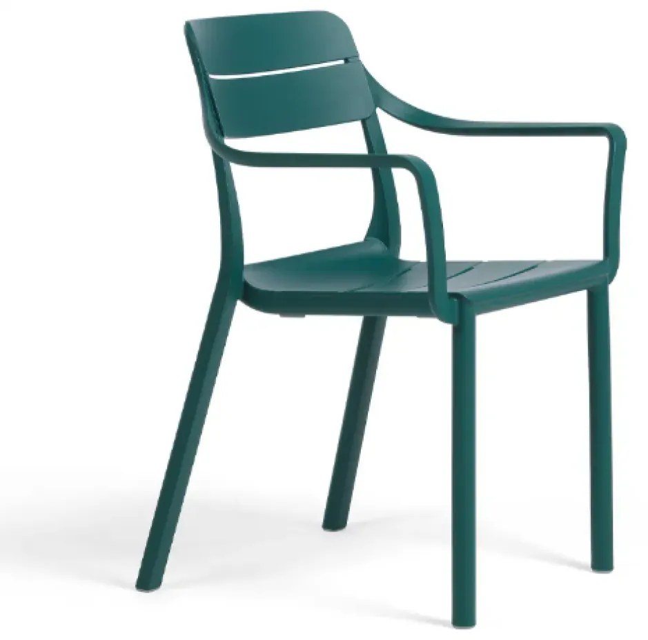 CASSIA ARMCHAIR záhradná stolička s podrúčkami borgogna