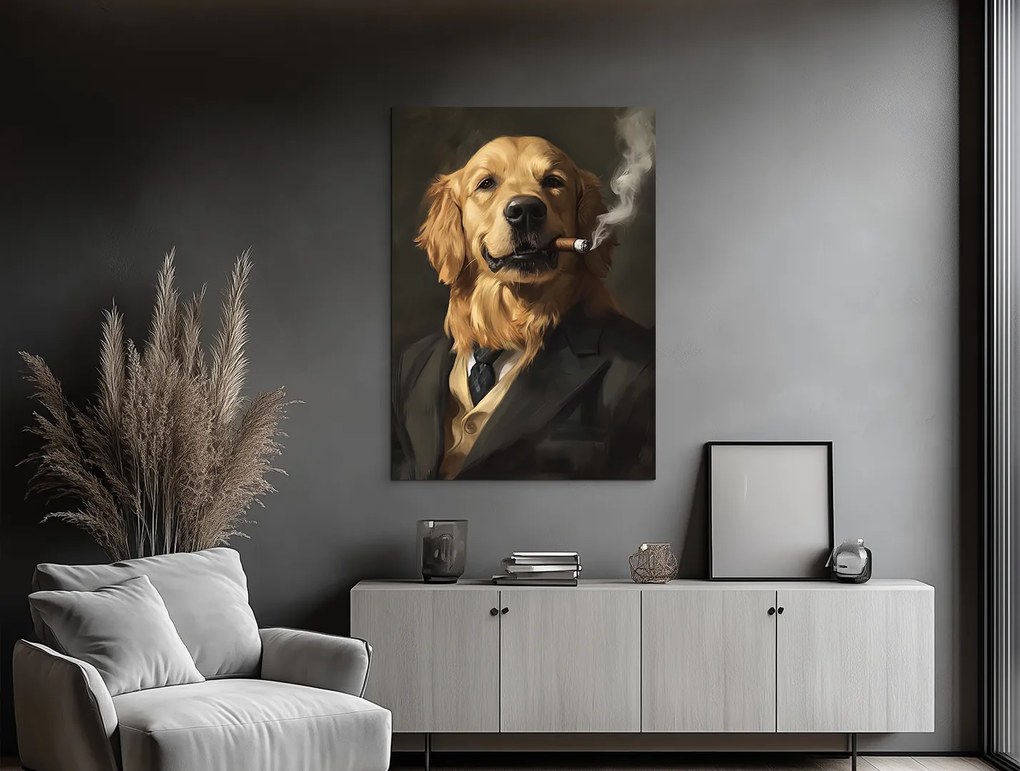 drevko | Obraz Zlatý retriever s charizmou