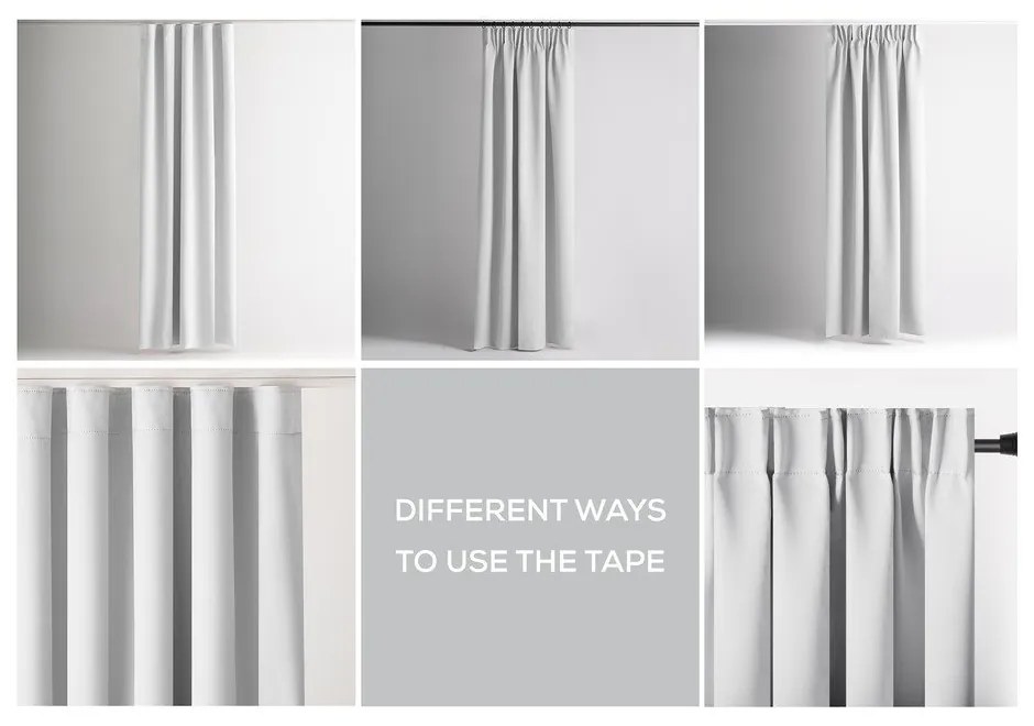 Biely zatemňovací termo záves 140x245 cm Pleat – Restilo