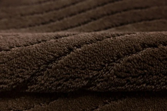 Kúpeľňový koberček Sara hnedý, vlny