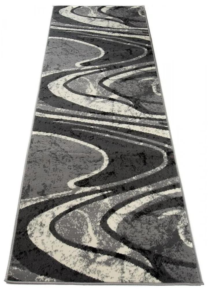 Kusový koberec PP Volga šedý atyp 100x400cm