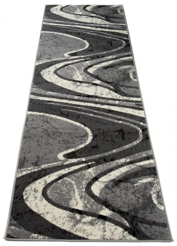 Kusový koberec PP Volga šedý atyp 80x300cm