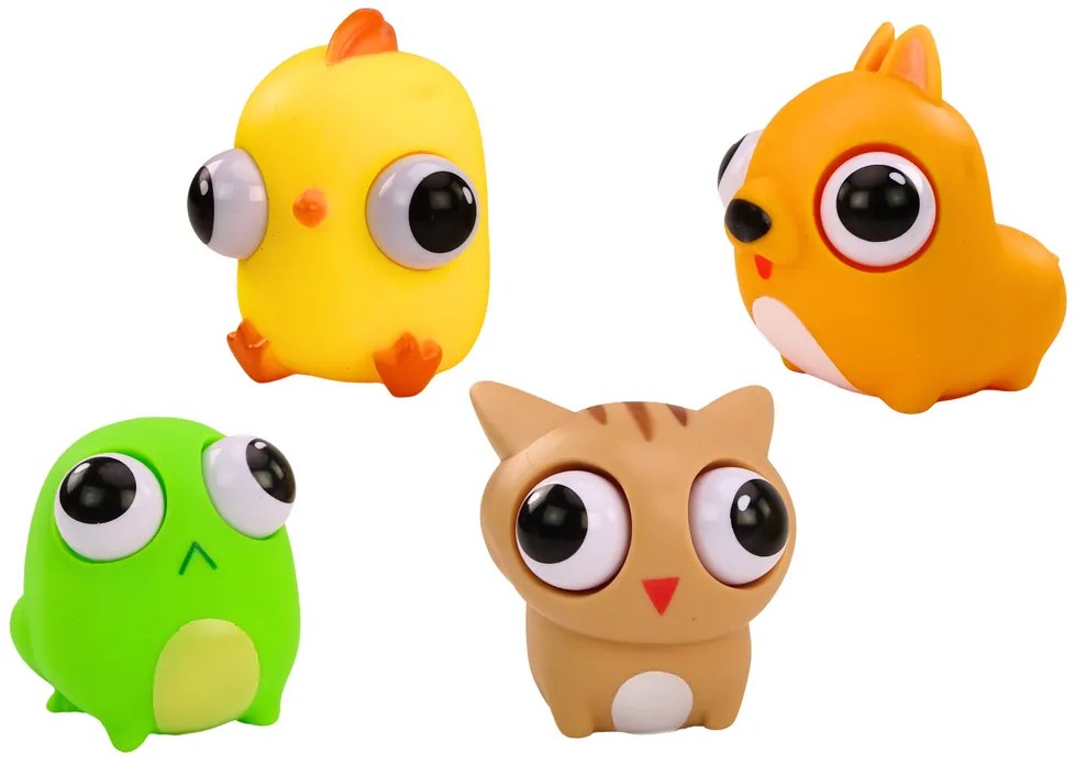 LEAN TOYS Antistresová hračka - Veselá príšera Squishy MIX