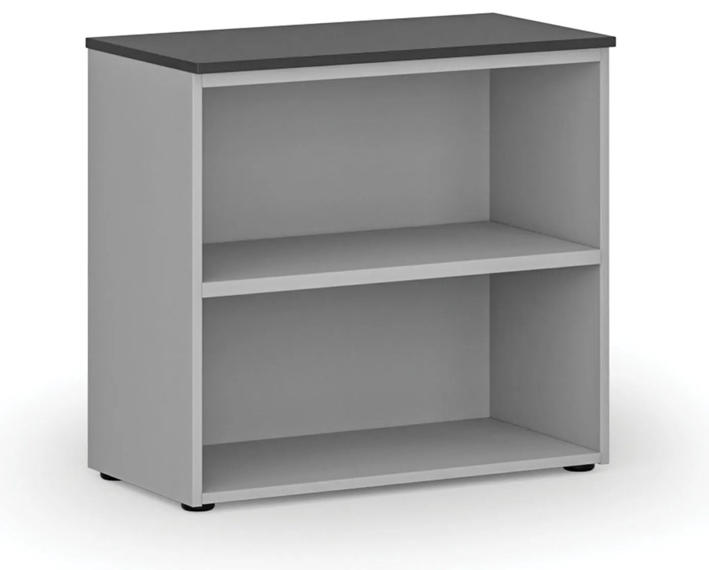Kancelársky regál PRIMO GRAY, 800 x 420 x 740 mm, sivá/grafit