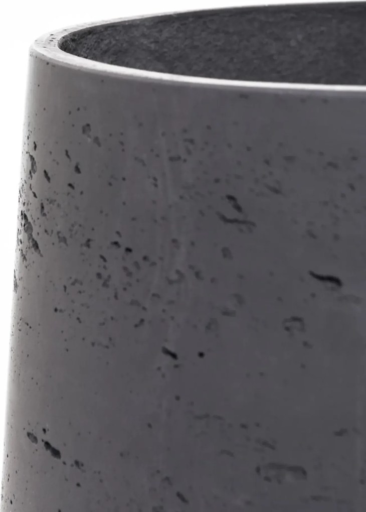 Kvetináč TROPICO, sklolaminát, výška 29 cm, antracit