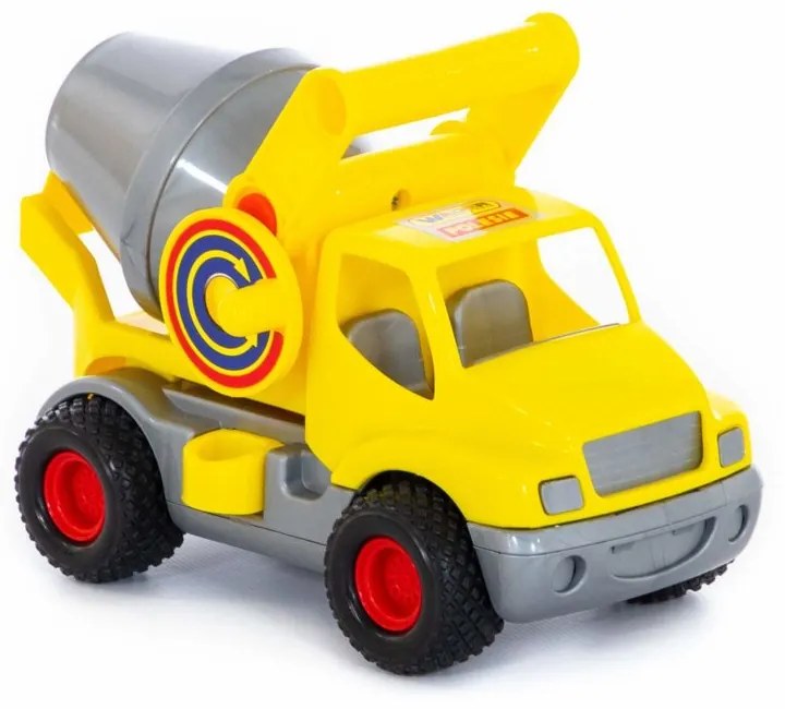 LEAN TOYS Plastové betonárske auto ConsTruck žlté