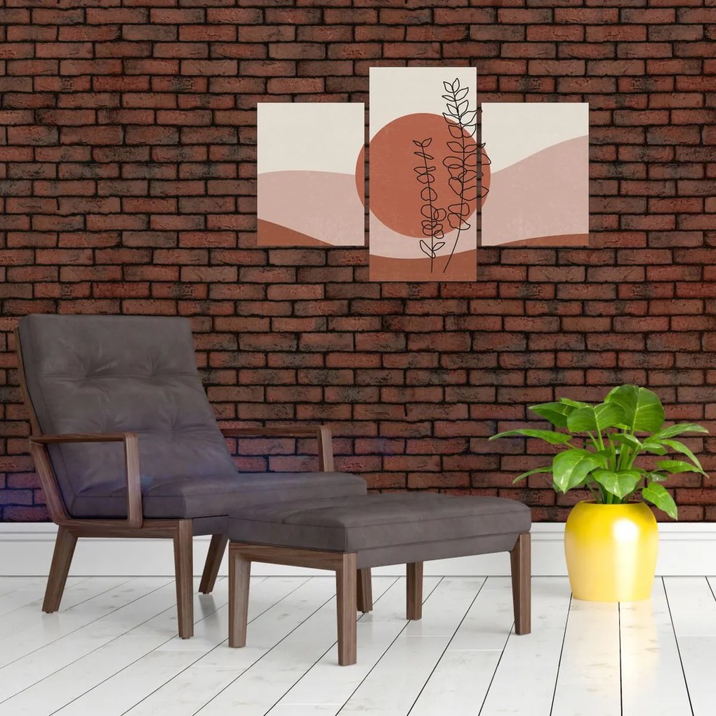 Obraz - Boho listy N⁰1 (90x60 cm)