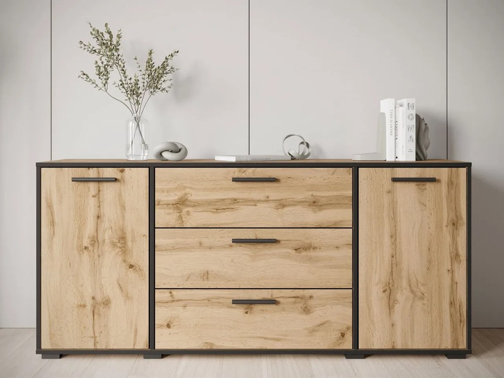 Komoda Ikanro, Farby: matera / biely lesk