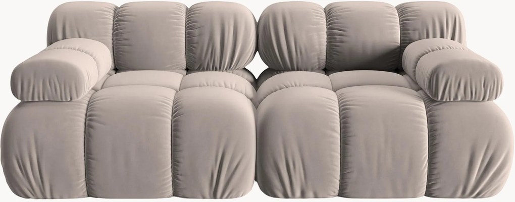 Modulárna zamatová pohovka Tropea (2-miestna), Š 188 cm