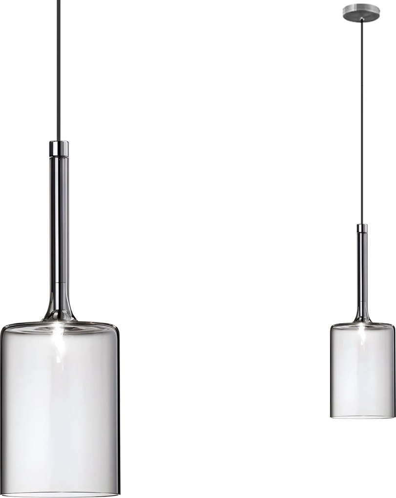 Toolight Toolight, stropné svietidlo 1xG4, APP1702-1CP GREY B, šedé sklo, OSW-04310