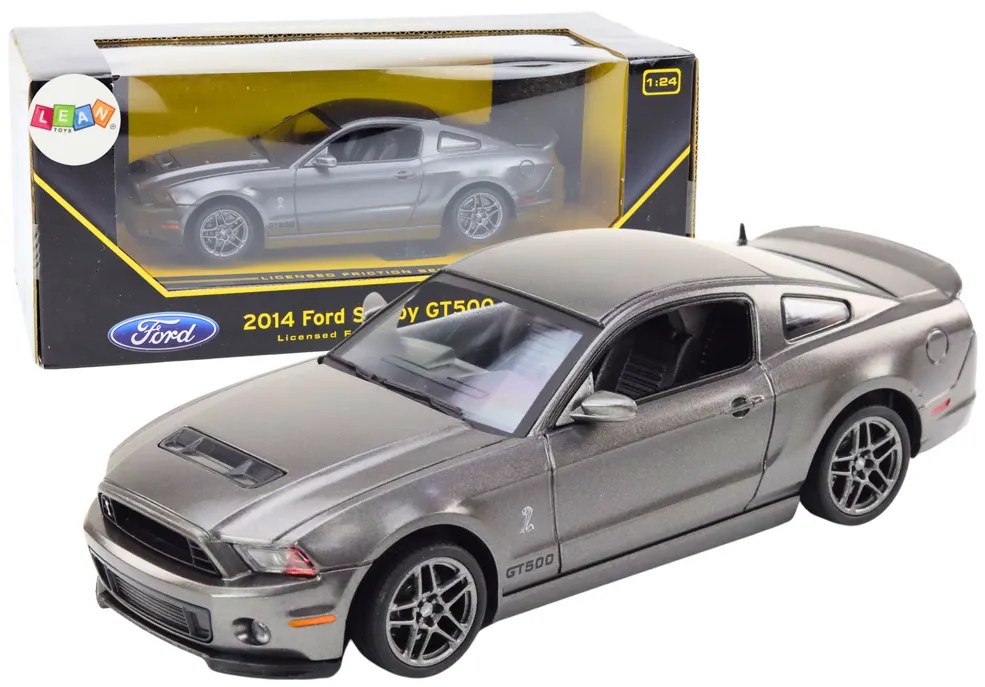 LEAN TOYS Auto Ford Shelby GT500 1:24 - strieborná