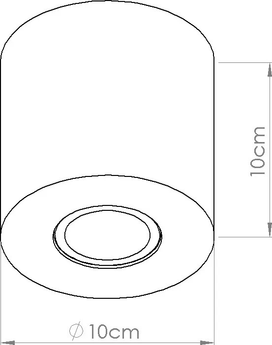 Stropné svietidlo Orbis, 1x béžové betónové tienidlo