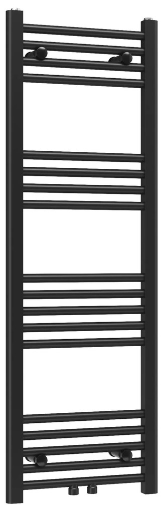 Gamma Erga Simple, vykurovacie teleso 1200x300 mm, 340 W, čierna, ERG-LAV-SIMP-12030-BK