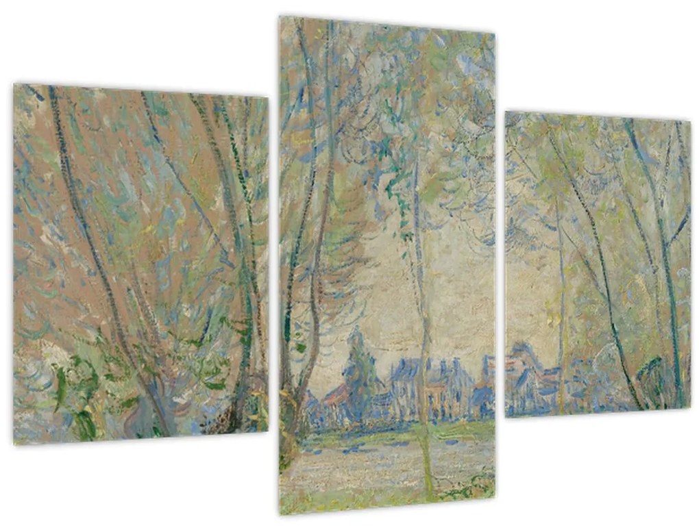 Obraz - Claude Monet, Woman Seated under the Willows, reprodukcia (90x60 cm)
