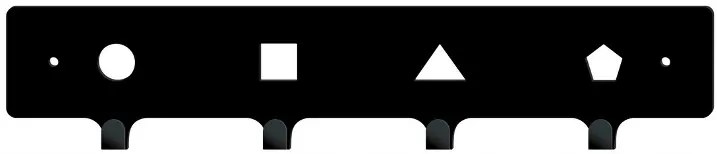 Vešiak na stenu do chodby TVARY