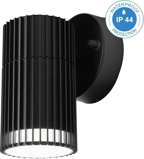 Vonkajšie nástenné bodové svietidlo LANTHEA 1xGU10/11W/230V IP44 čierna