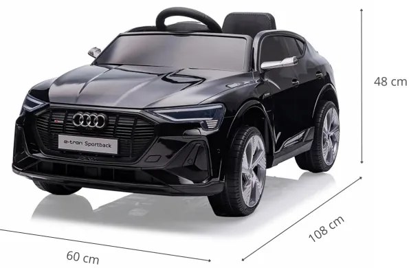 Elektrické autíčko Audi E-Tron Sportback čierne
