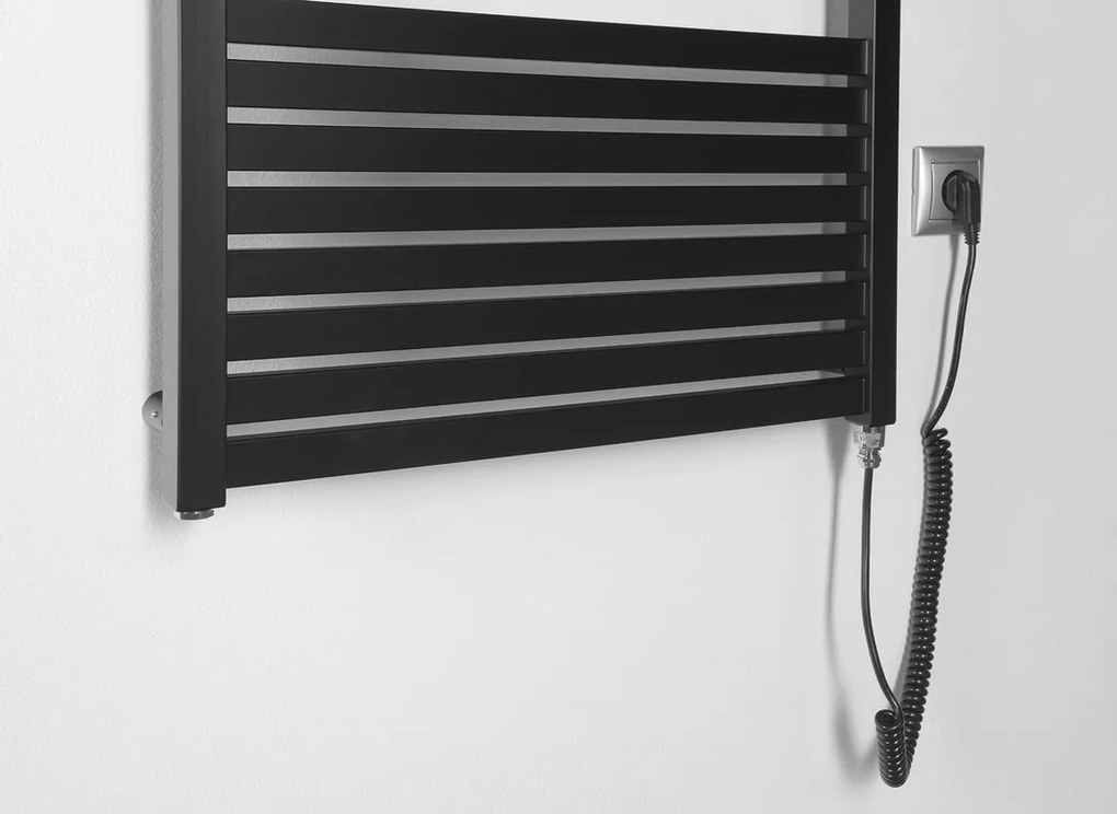 Aqualine Aqualine, TONDI-E elektrické vykurovacie teleso, rovné, 450x970 mm, 300W, biela, DE450T